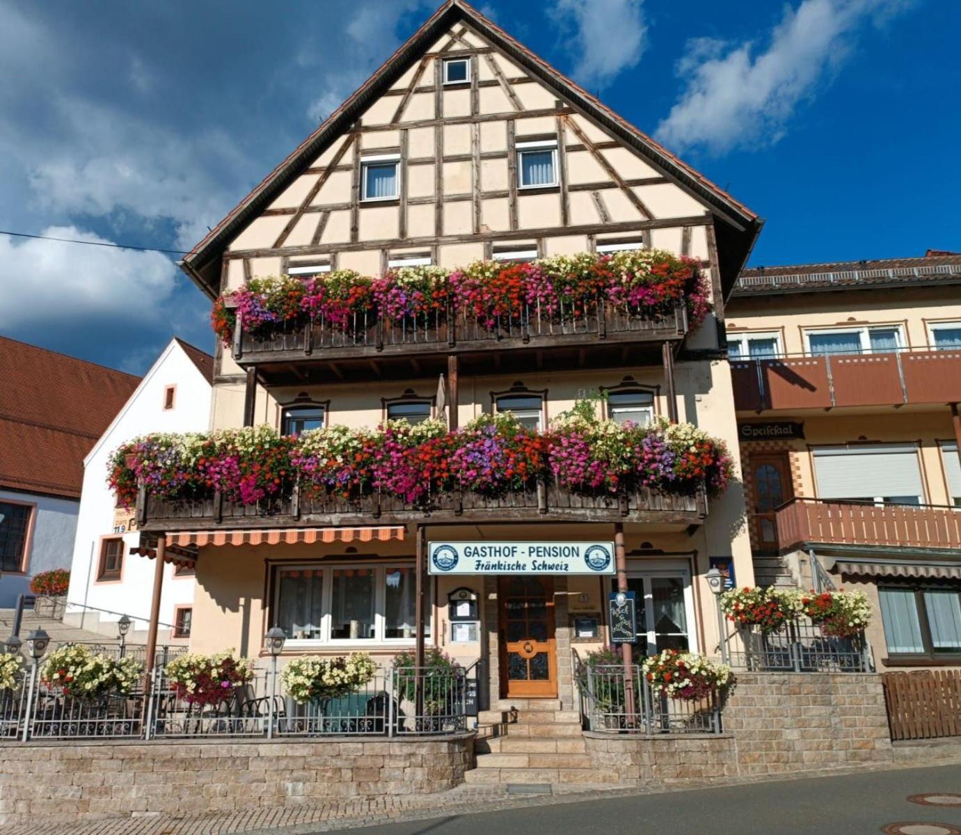 Gasthof-Pension Fraenkische Schweiz Obertrubach Kültér fotó